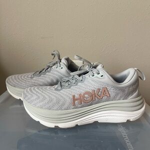 HOKA Gaviota 5 Sneaker Womens 8.5B Mist Rose Gold